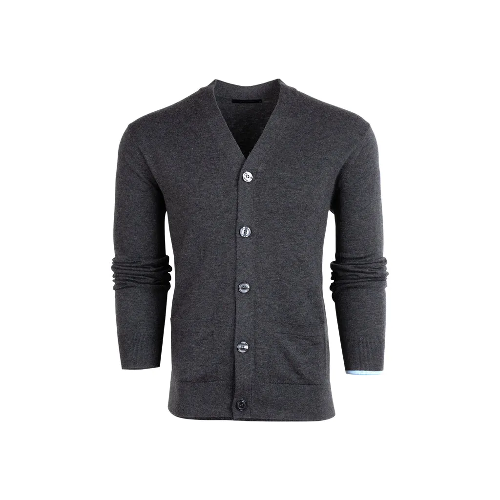 GREYSON CHEYENNE CARDIGAN DARK GREY HEATHER