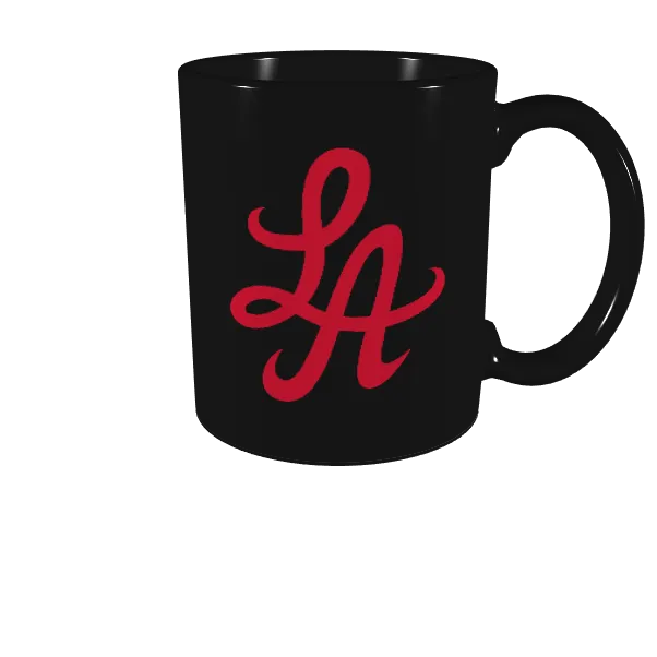 HOT ROD LA LA LOGO MUG (BLACK/RED)