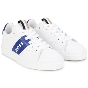 Hugo Boss Boys White Sneakers_ J29336-79B