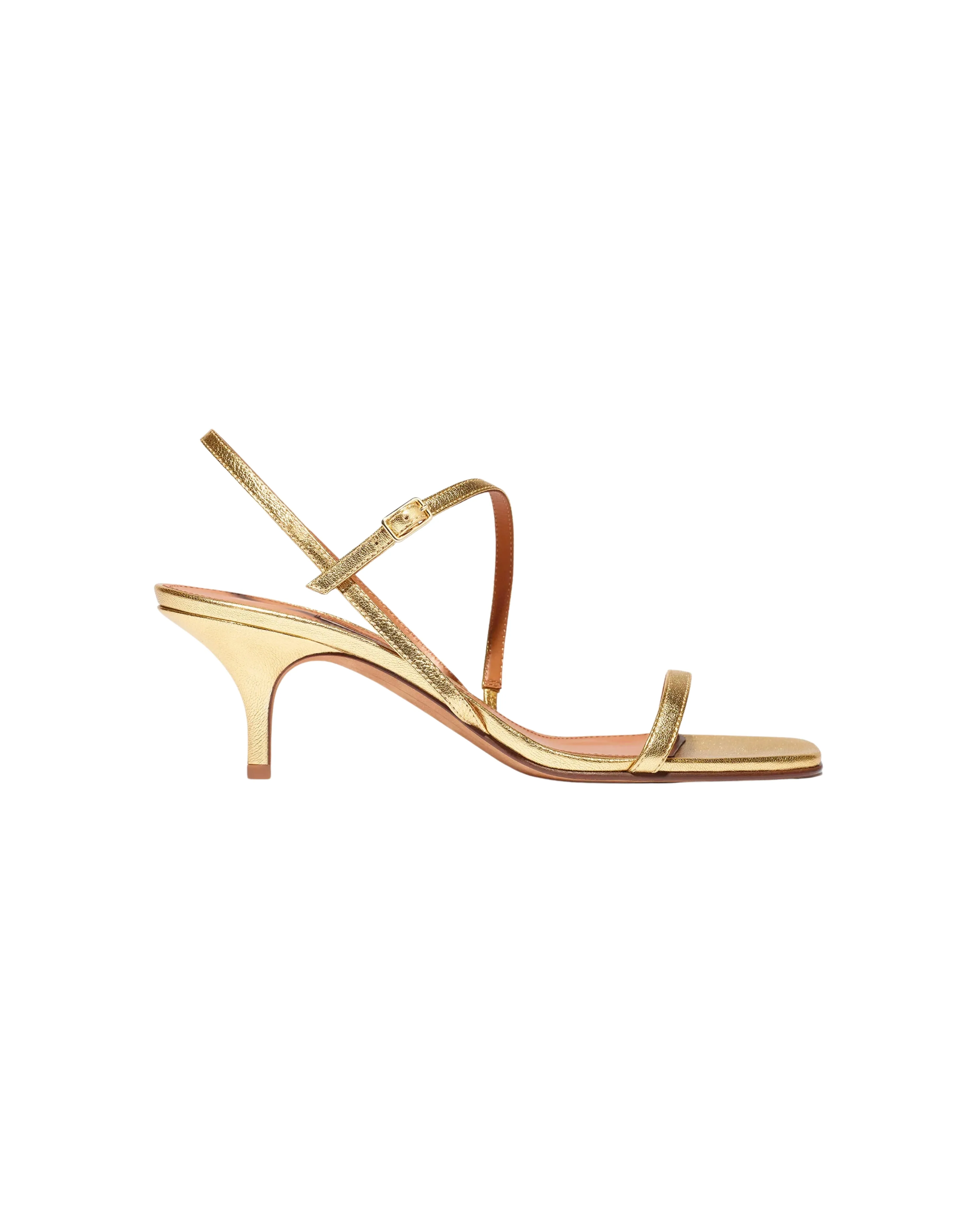 Hugo Sandals in Gold Nappa