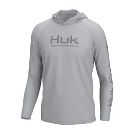 'Huk' Men's Vented Pursuit Hoodie - Harbor Mist