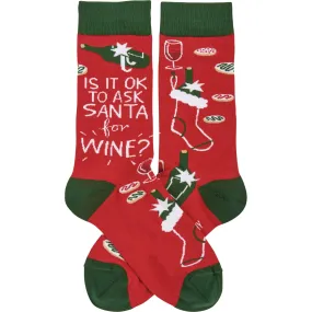 Is It Ok To Ask Santa For Wine Socks