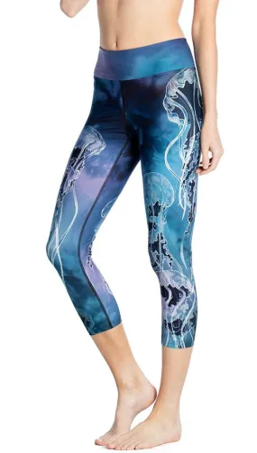 Jellyfish - Triathlon Capri Leggings - CUSTOM ORDER