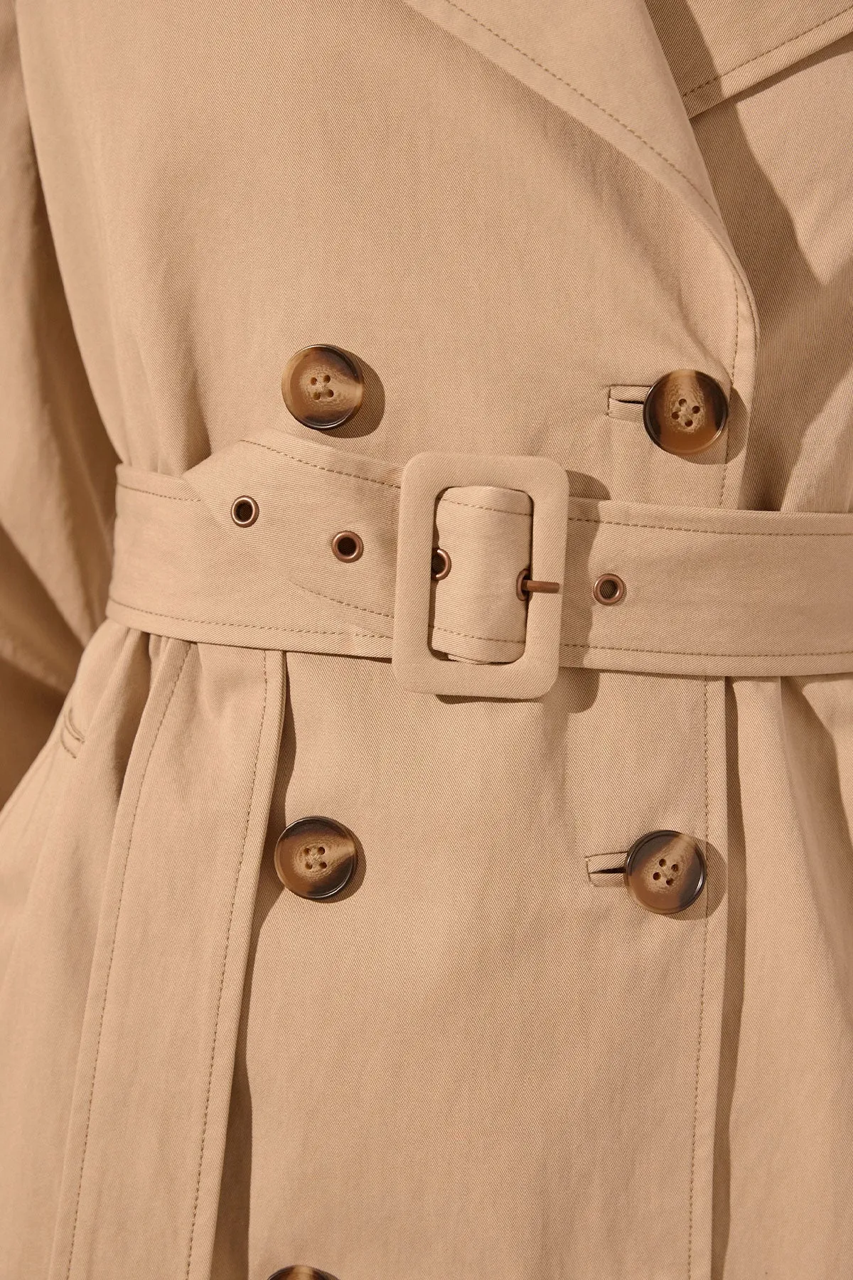 KAI TRENCH COAT - KHAKI BEIGE