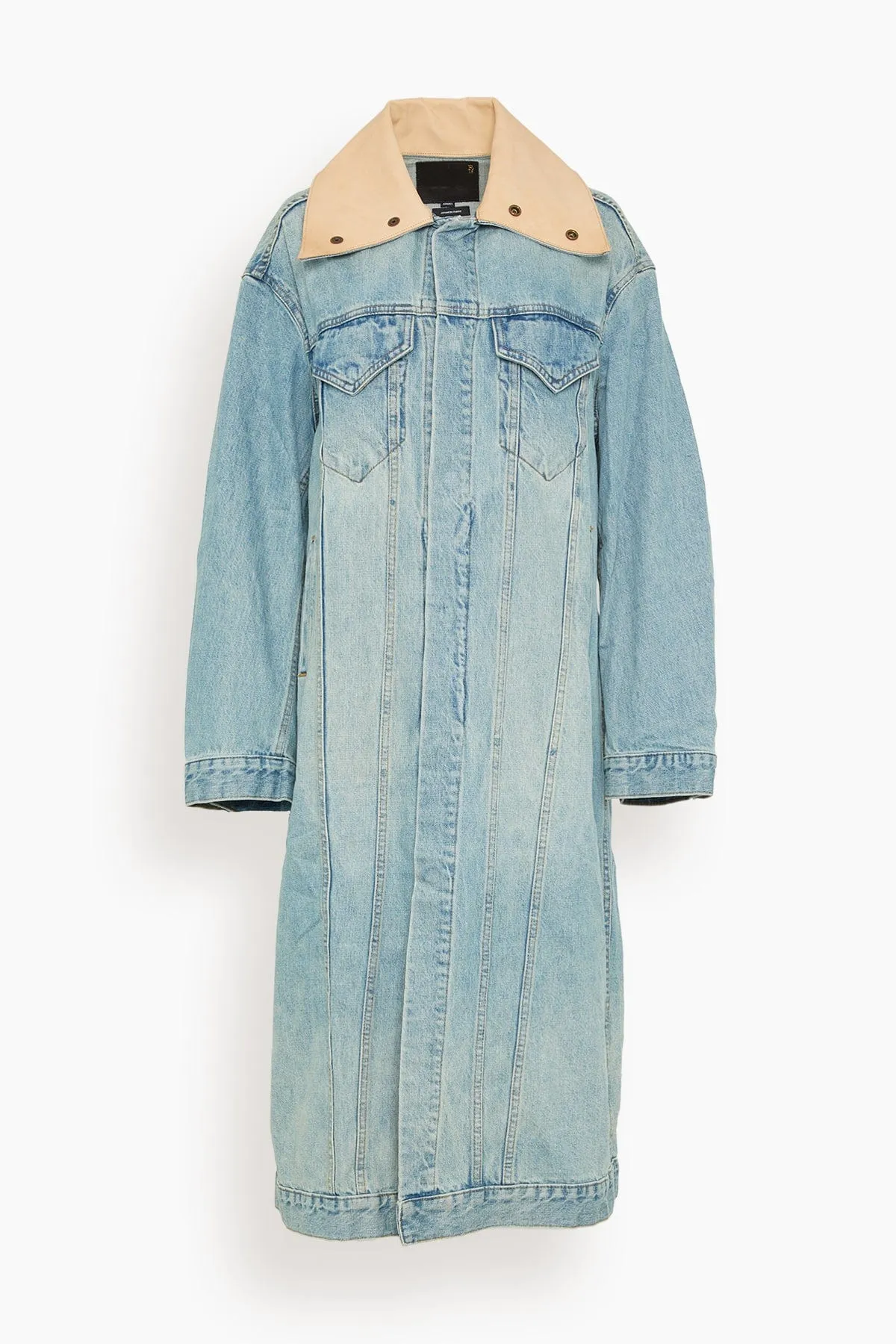 Kat Trucker Coat in Corbet Blue