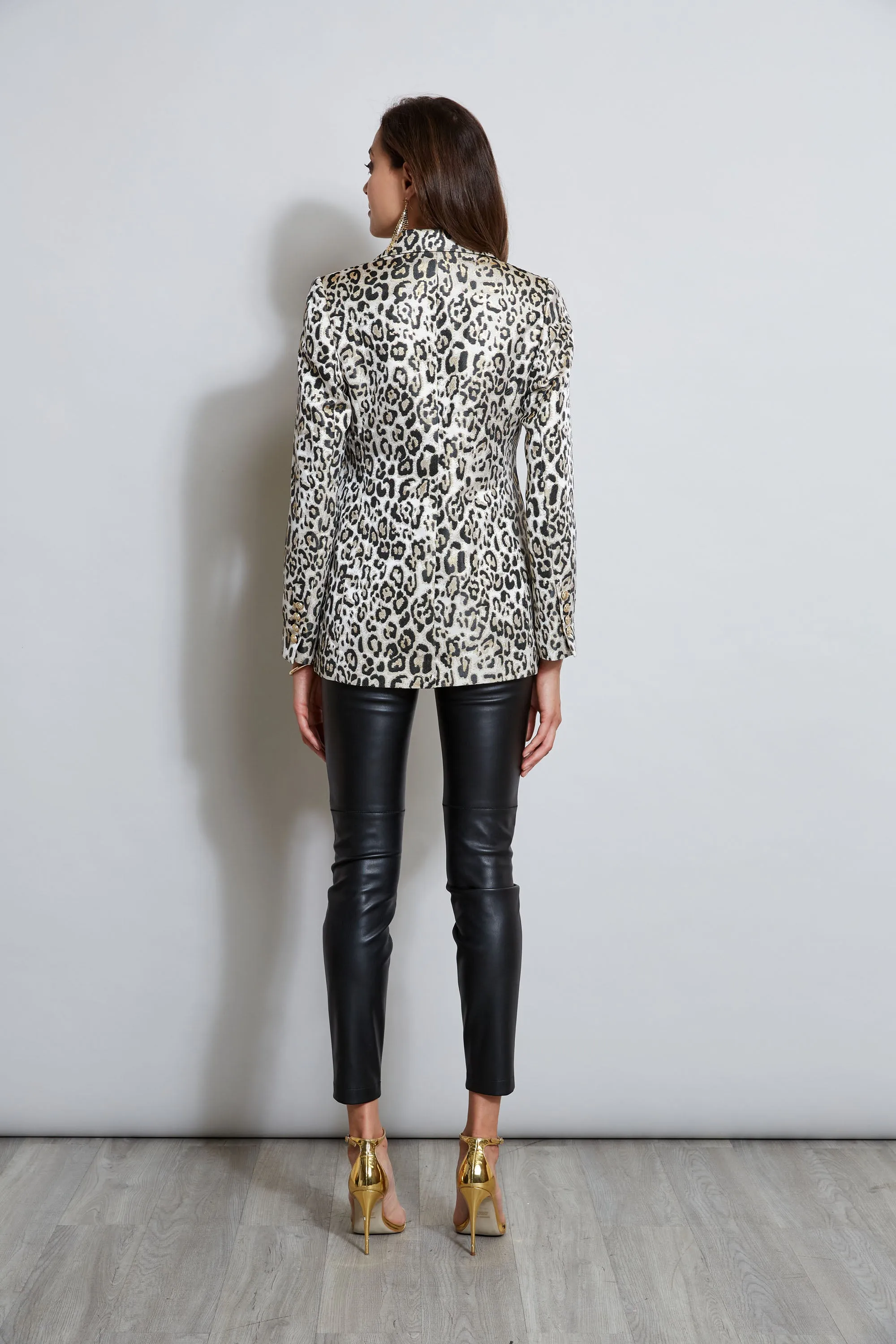 Leopard Jacquard Blazer