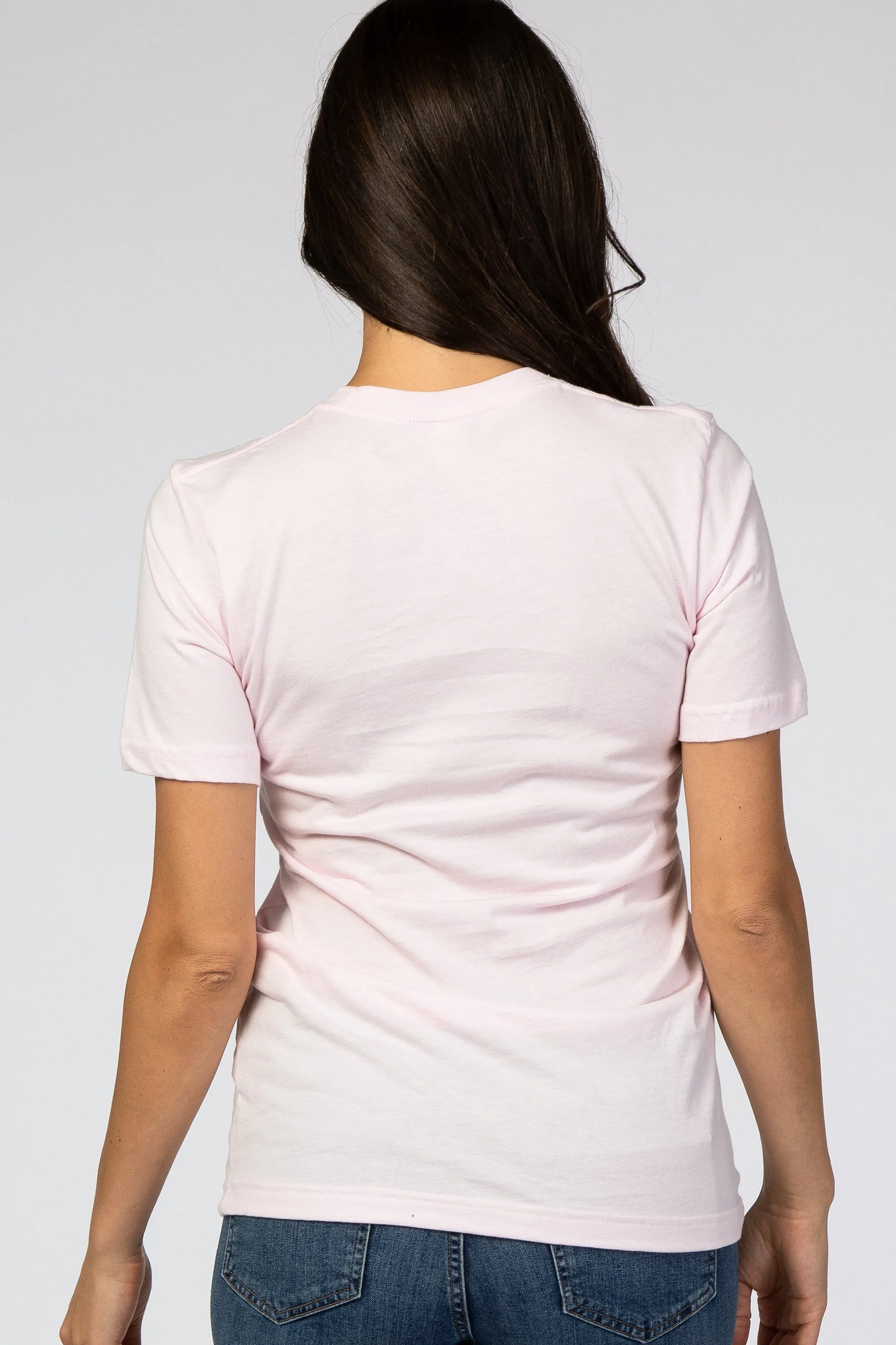 Light Pink Mama Short Sleeve Top