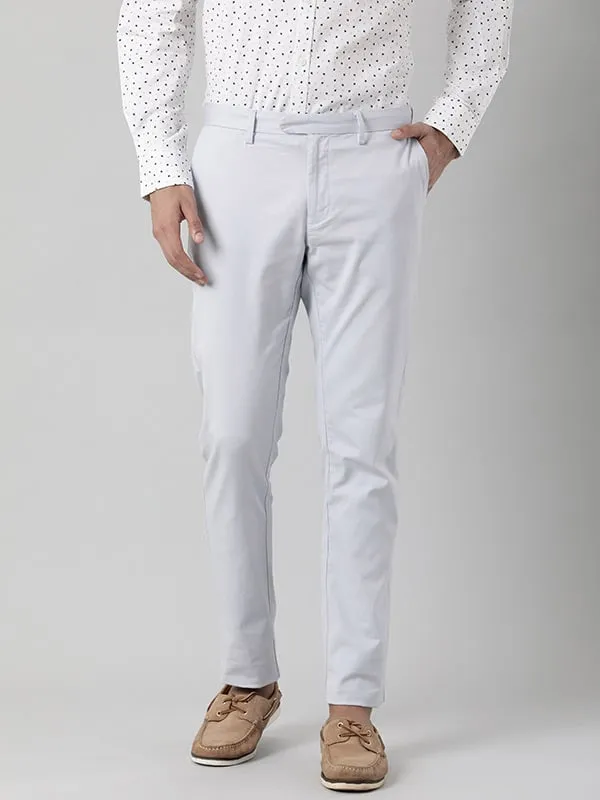 Men Brooklyn Fit Polyester Blend Trouser