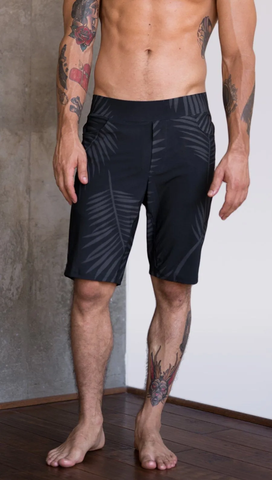 Men's - Black Palms Shorts 10.5" Inseam