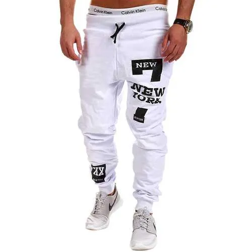 Men's Cotton Sports Loose Elastic Waist Track Pants