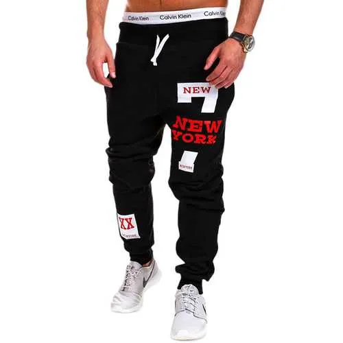 Men's Cotton Sports Loose Elastic Waist Track Pants