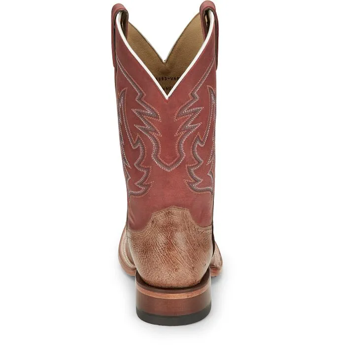 Men's Justin MCLANE 11” SMOOTH OSTRICH WESTERN BOOT