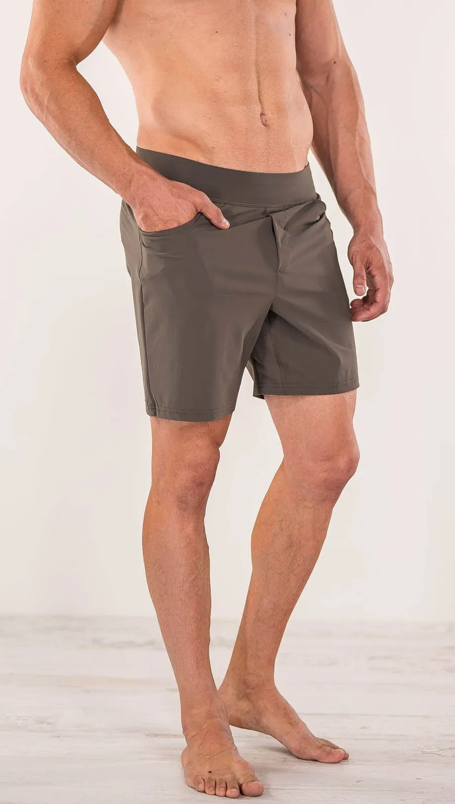 Men's - Taupe Shorts 7" Inseam