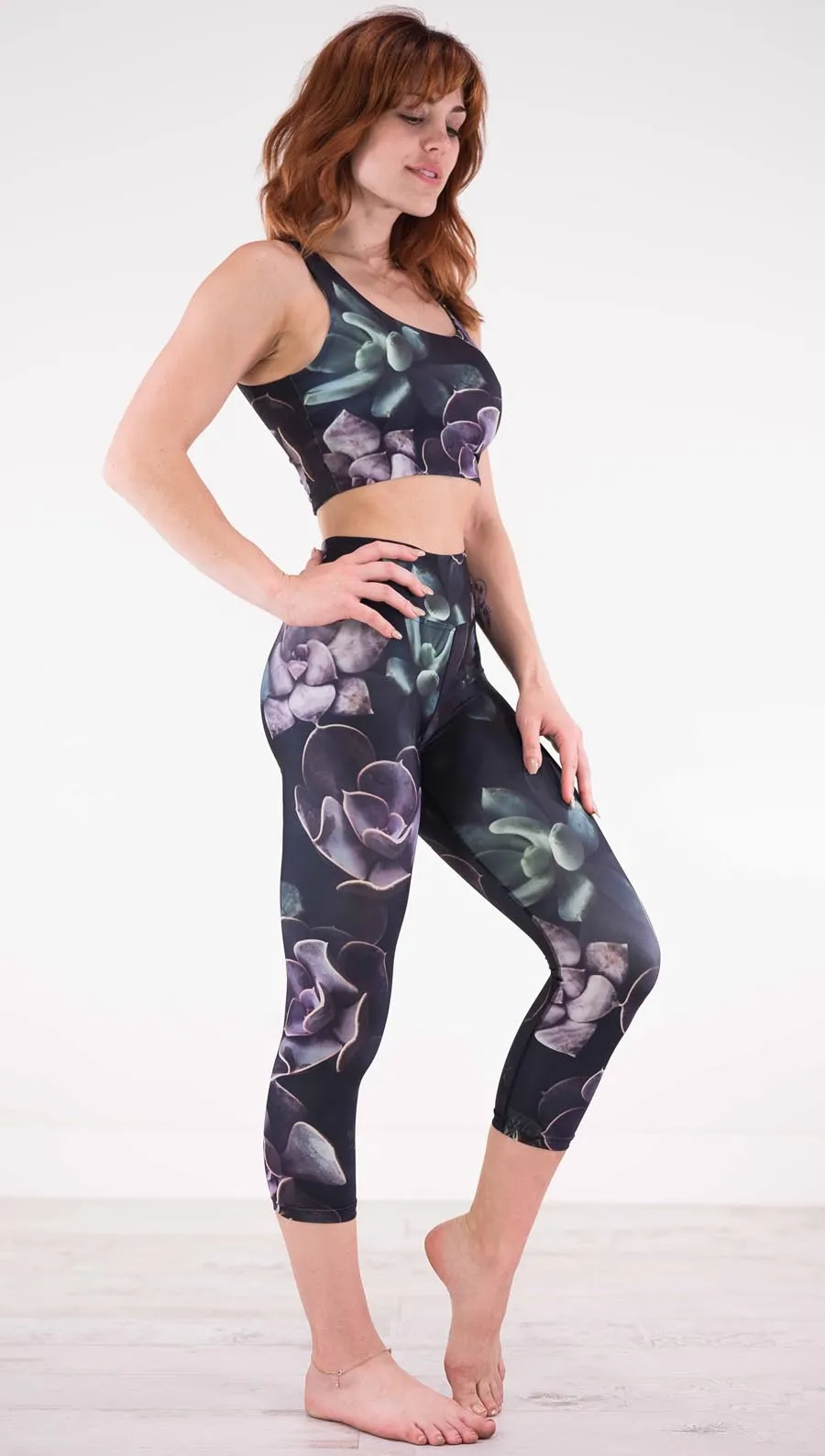 Midnight Garden - Triathlon Capri Leggings