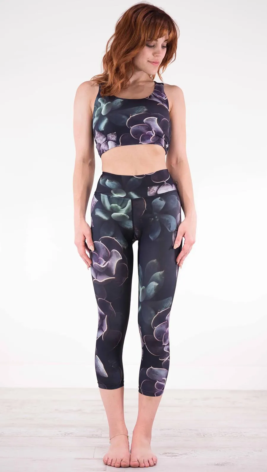 Midnight Garden - Triathlon Capri Leggings