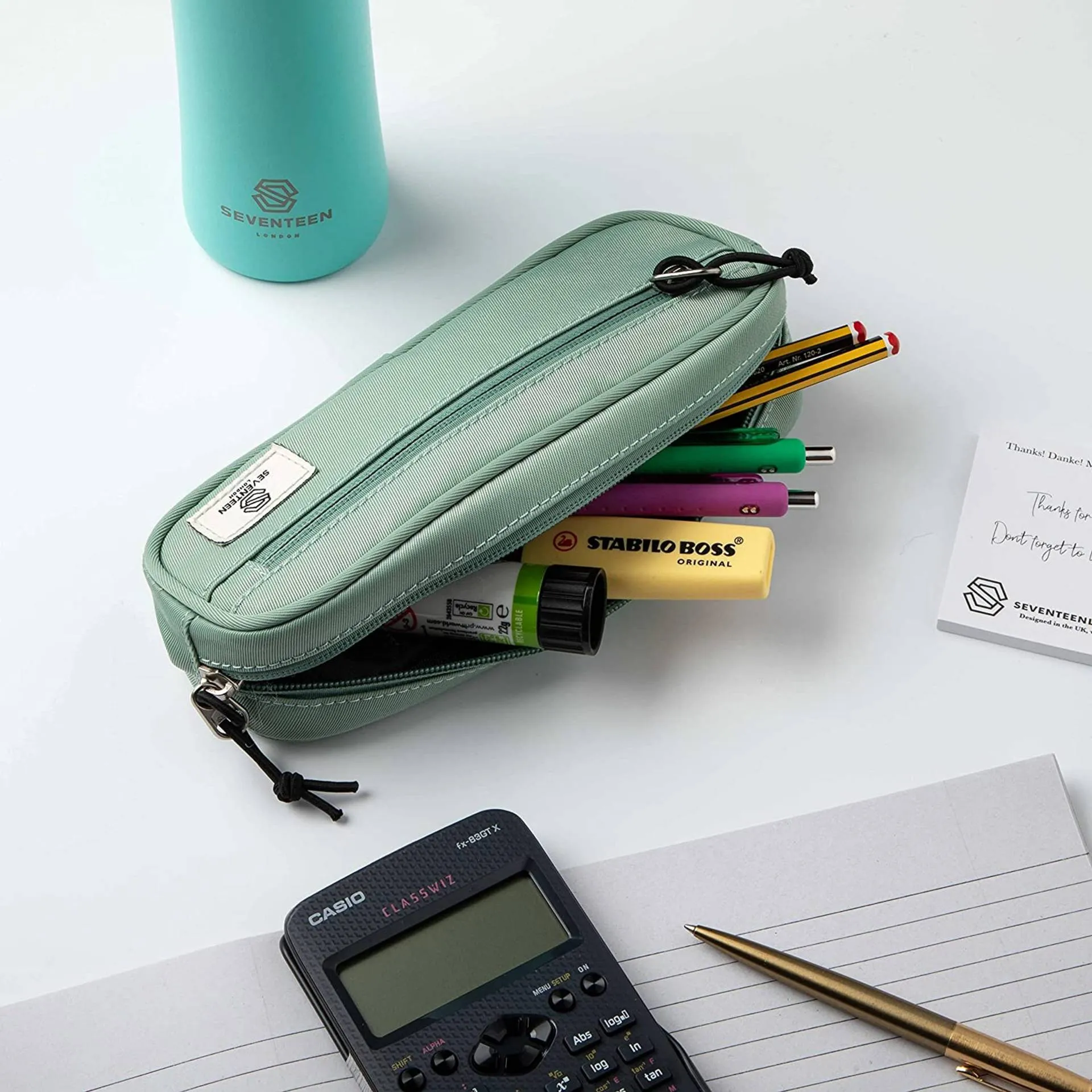 Mitcham Pencil Case - Pastel Green