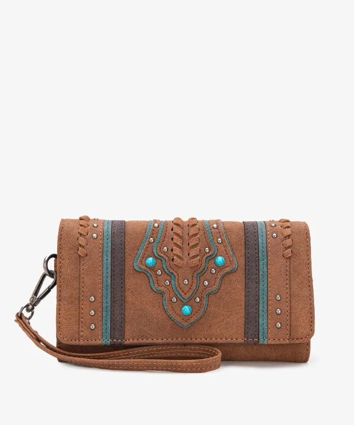 Montana West Whipstitch Wristlet