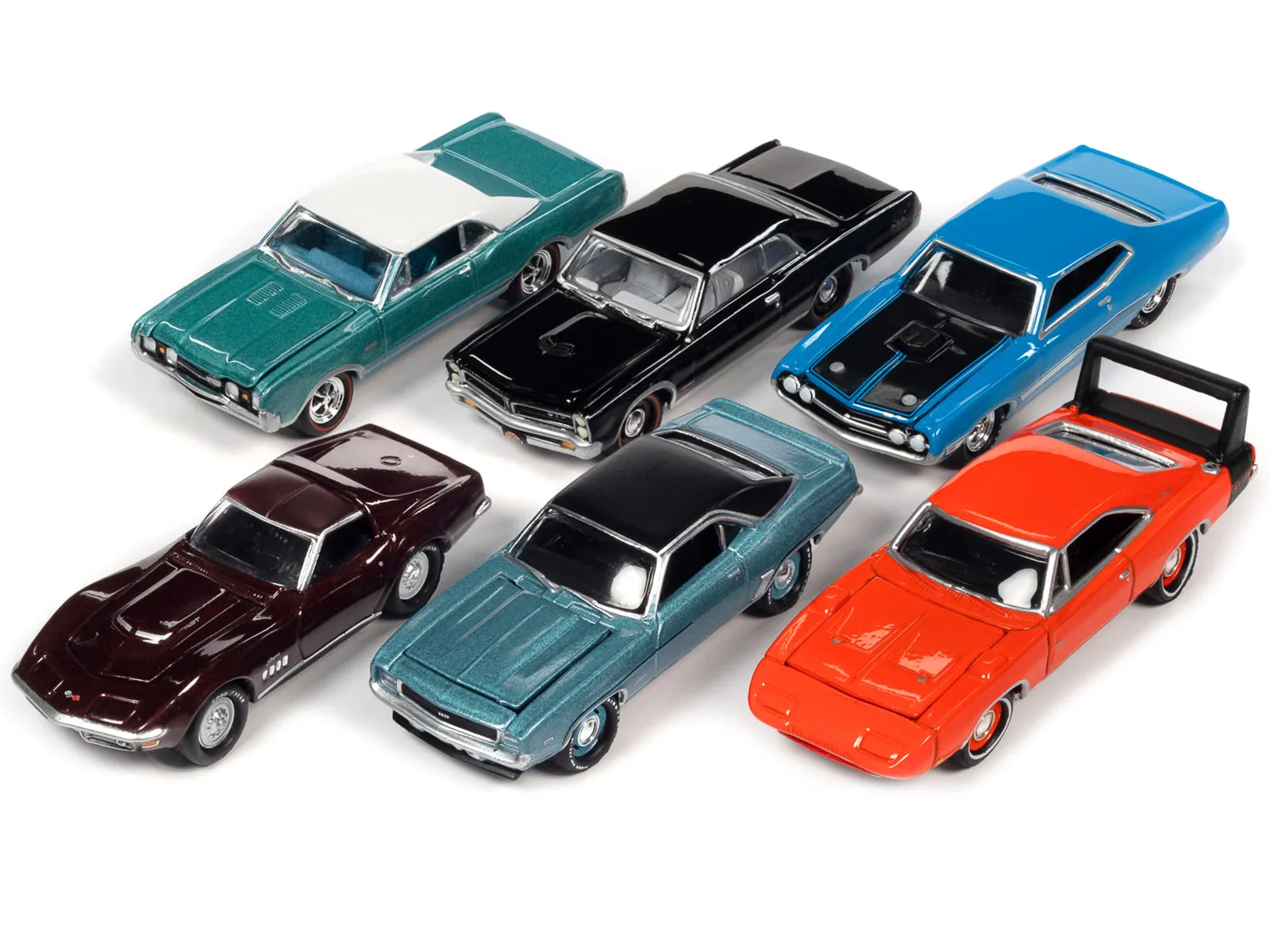 Muscle Cars USA 2022 Set A of 6 pieces Release 3 1/64 Diecast Model Cars by Johnny Lightning