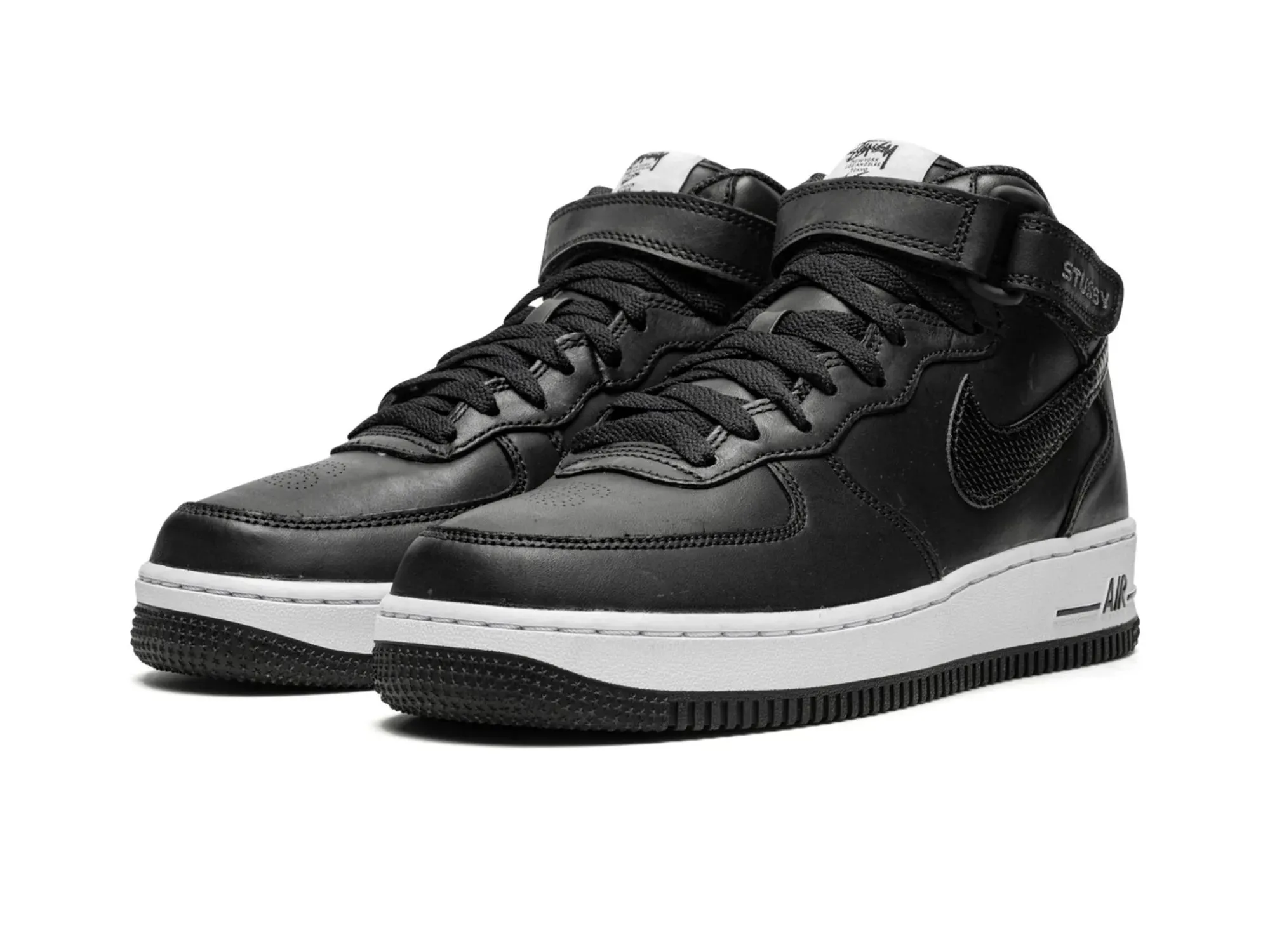 Nike Air Force 1 Mid X Stüssy "Black White"