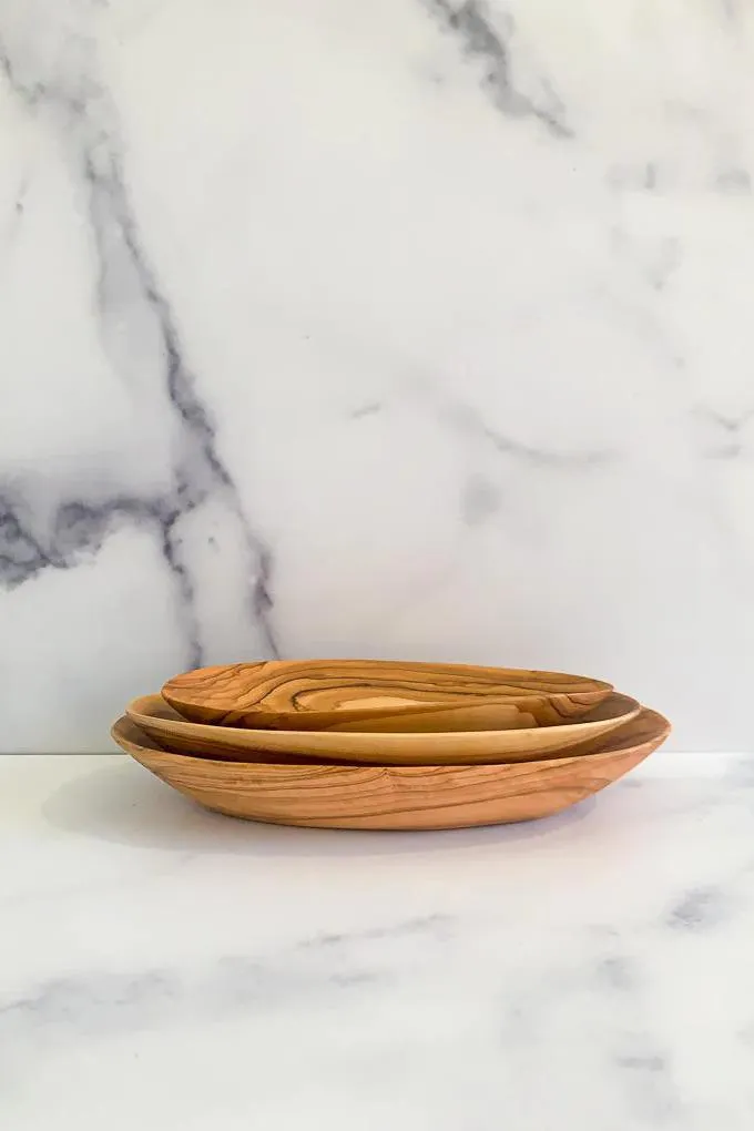 Olive Wood Oval Dishes