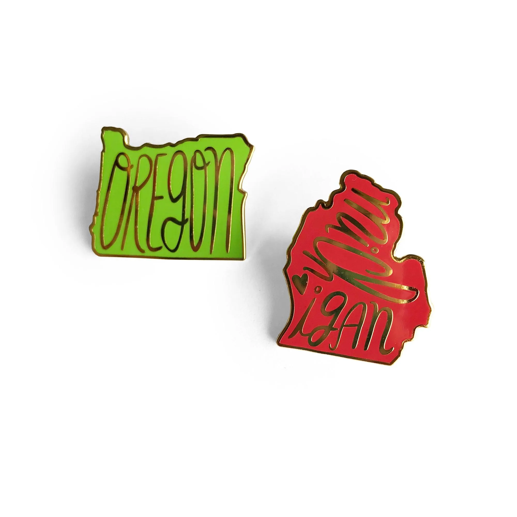 Oregon Enamel Pin