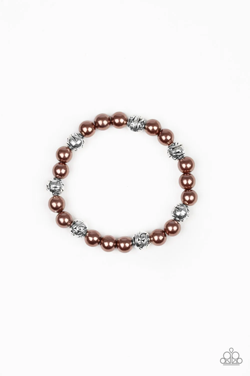 Paparazzi Poised For Perfection - Brown Bracelet