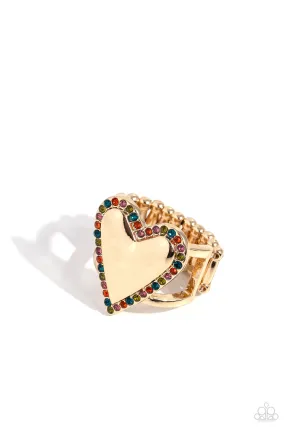 Paparazzi Smitten Shimmer Gold Ring