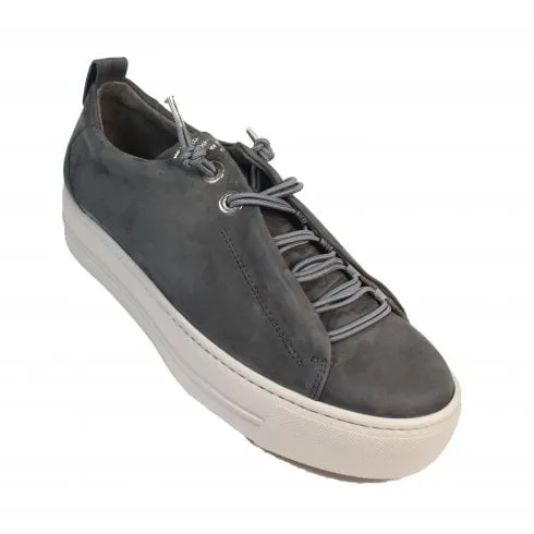 PAUL GREEN NUBUCK GREY RUNNERS 5017-155