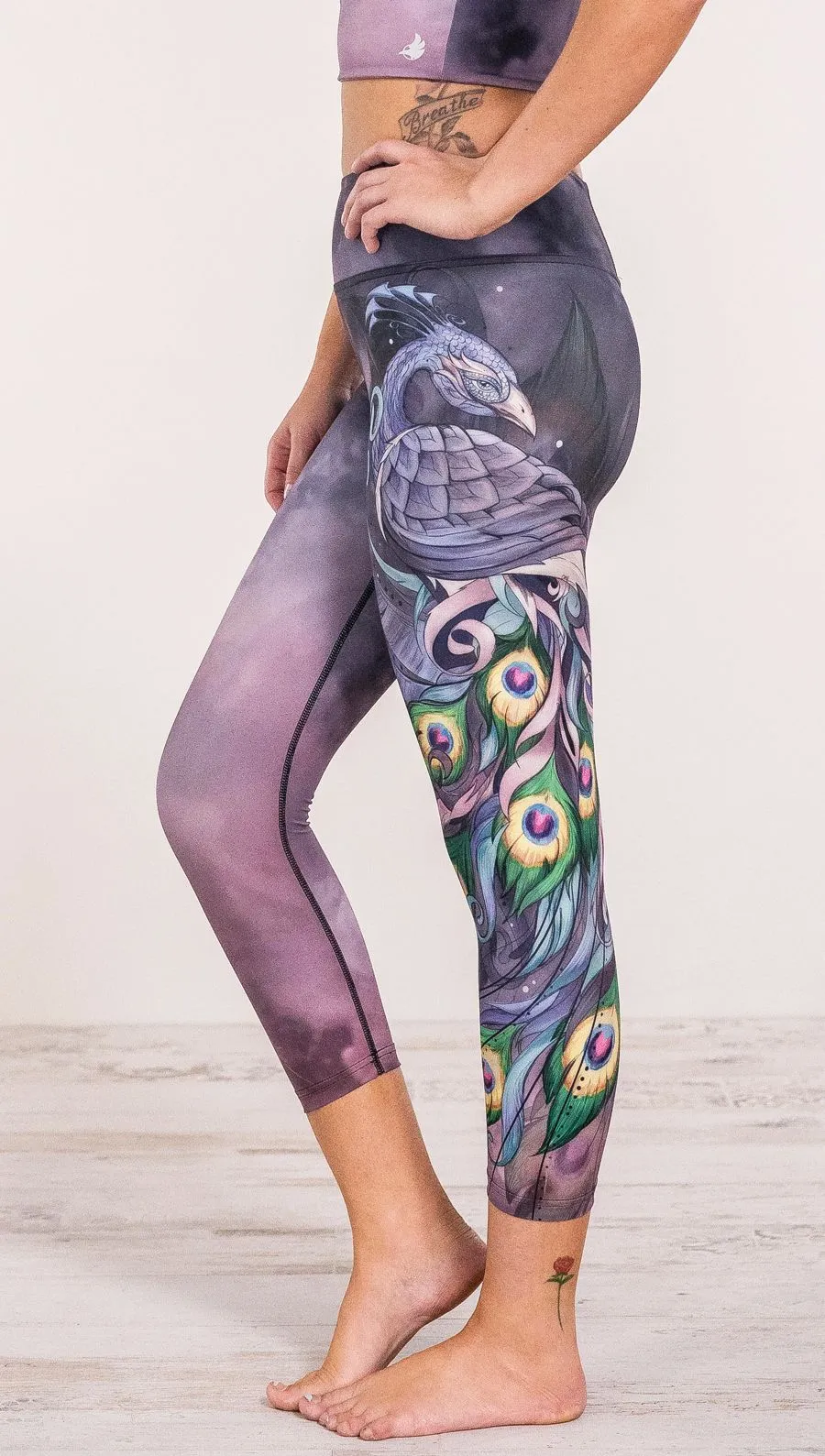 Peacock - Triathlon Capri Leggings - CUSTOM ORDER