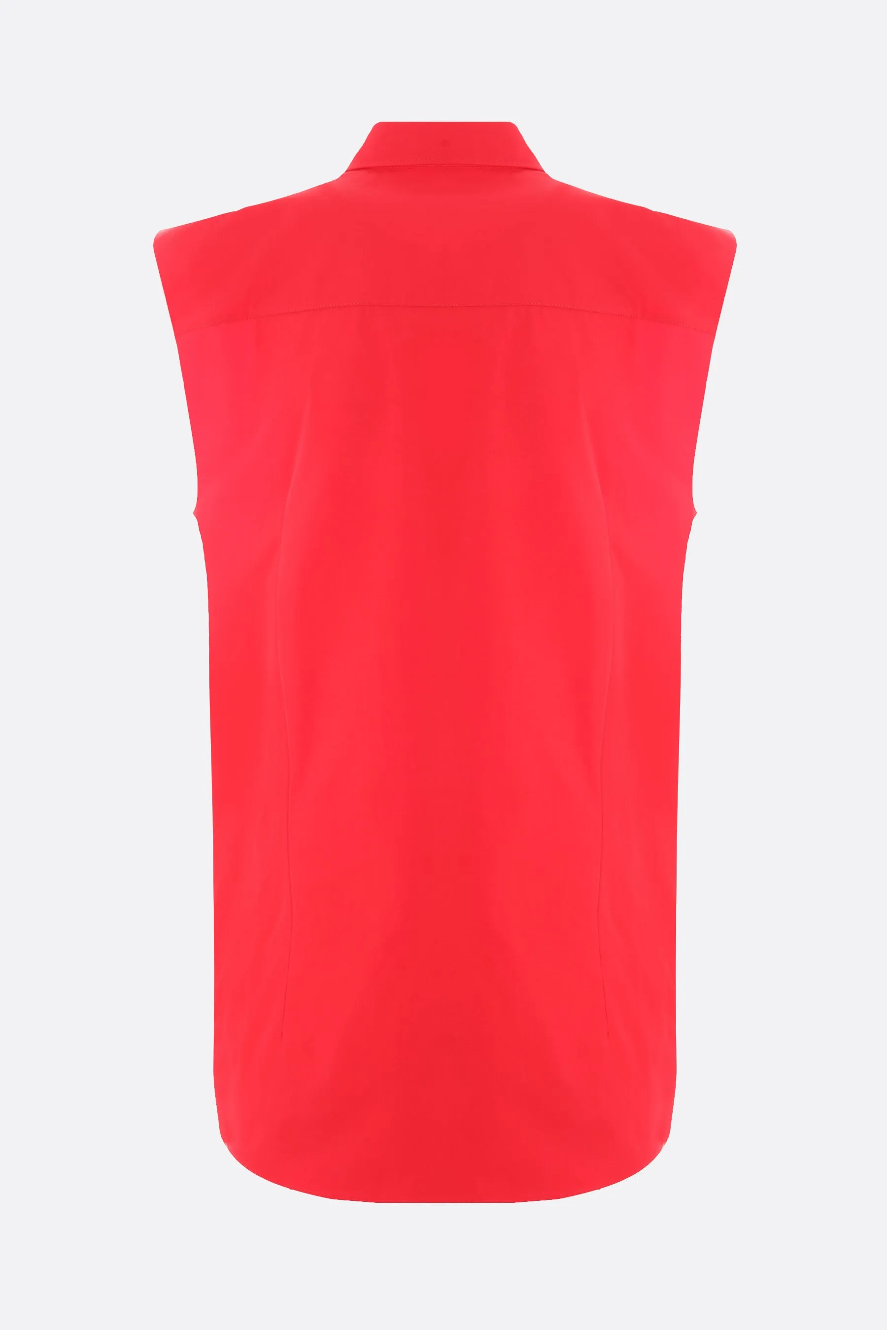 poplin sleeveless shirt