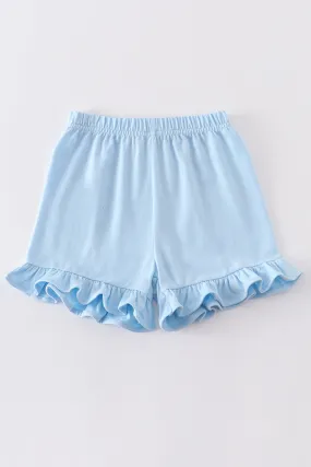 Premium Sky Basic Ruffle Shorts