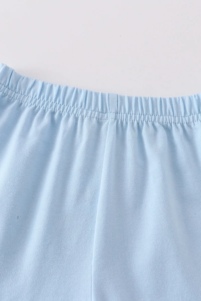 Premium Sky Basic Ruffle Shorts