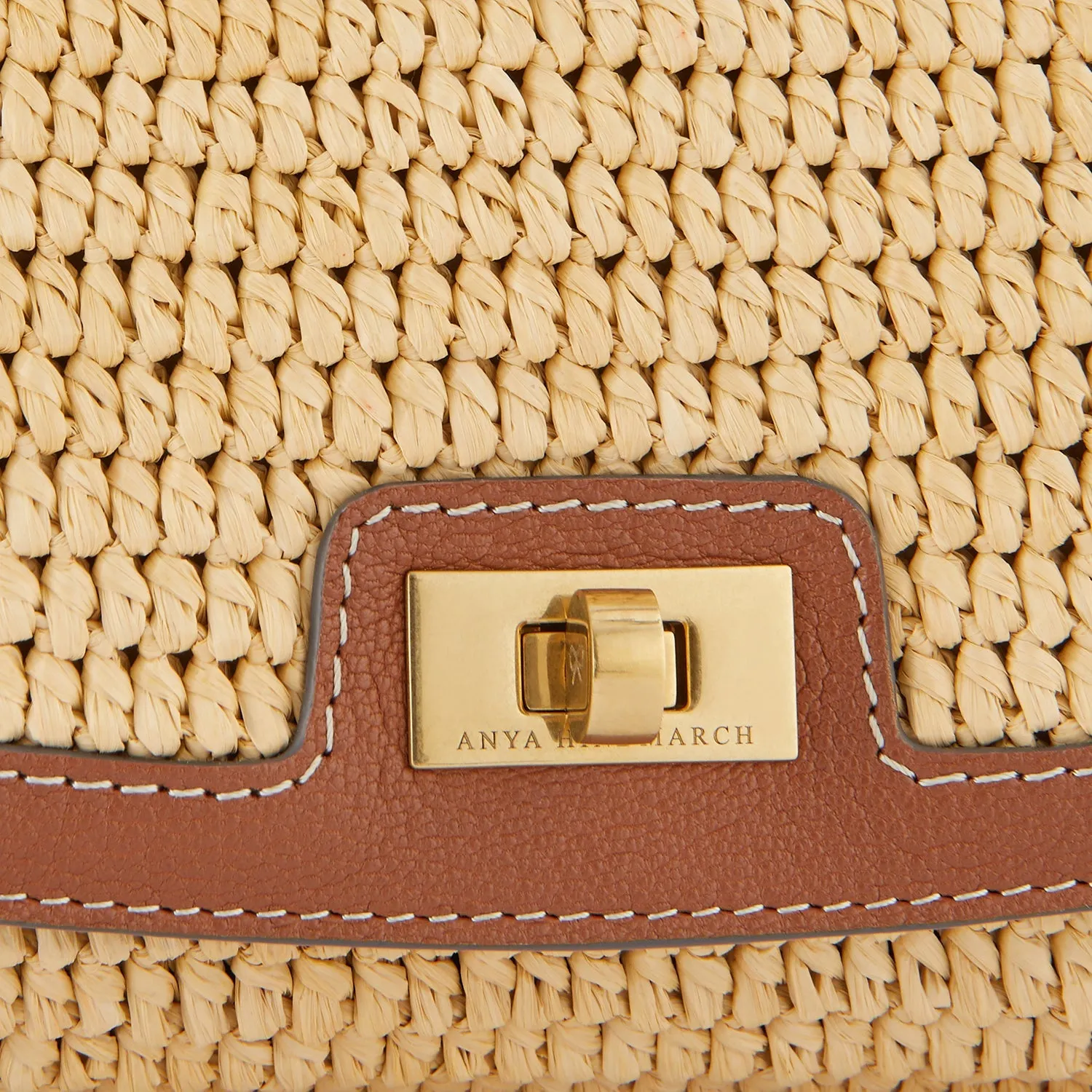 Raffia Tube Shoulder Bag