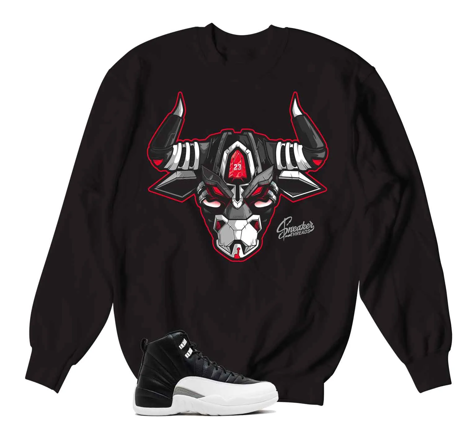 Retro 12 Playoff War Face Sweater