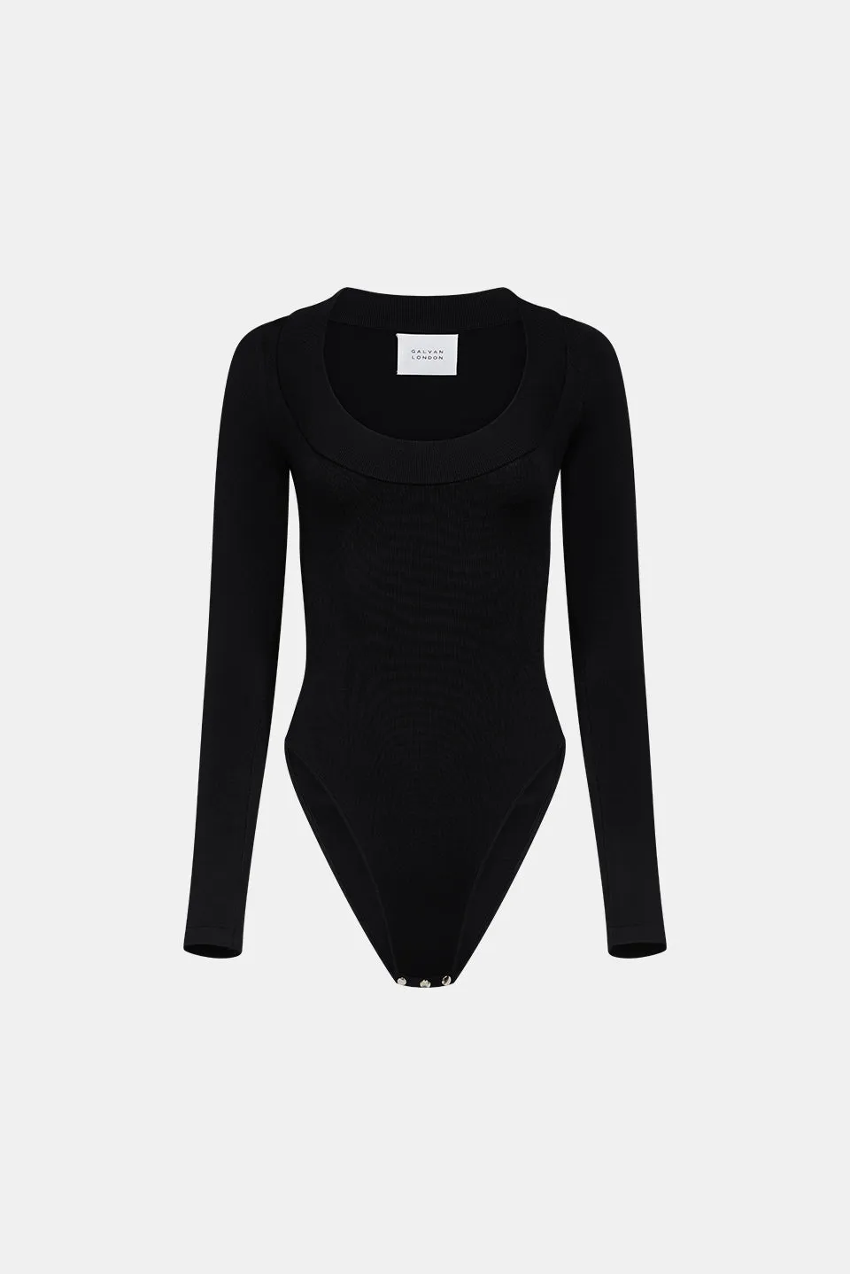 SASHA BALLET NECK BODY - BLACK