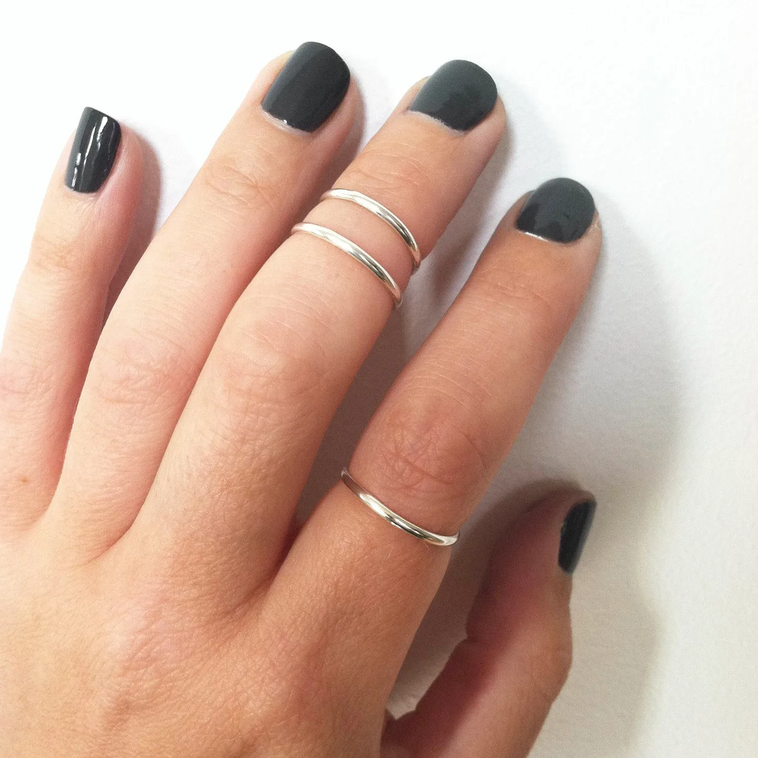 Set of 3 Stacking Knuckle Rings