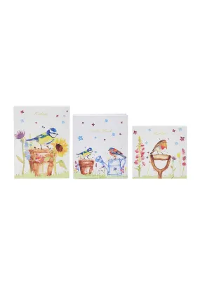 Set Of Three Garden Birds Notepad