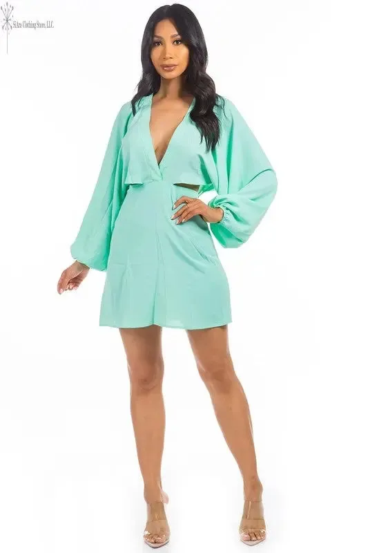 SEXY FASHION MINT DRESS