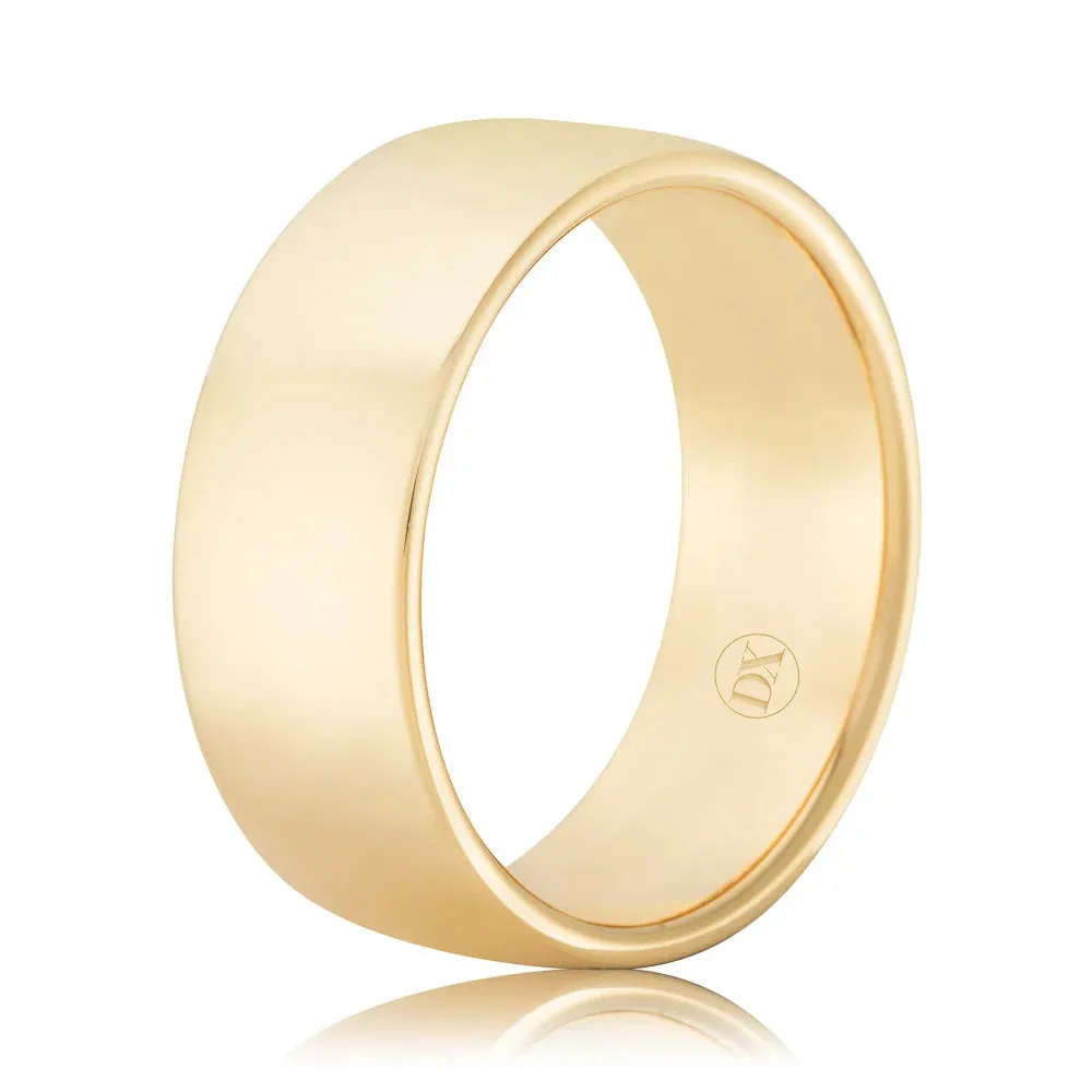 Soft Dome 8mm - 9ct Yellow Gold