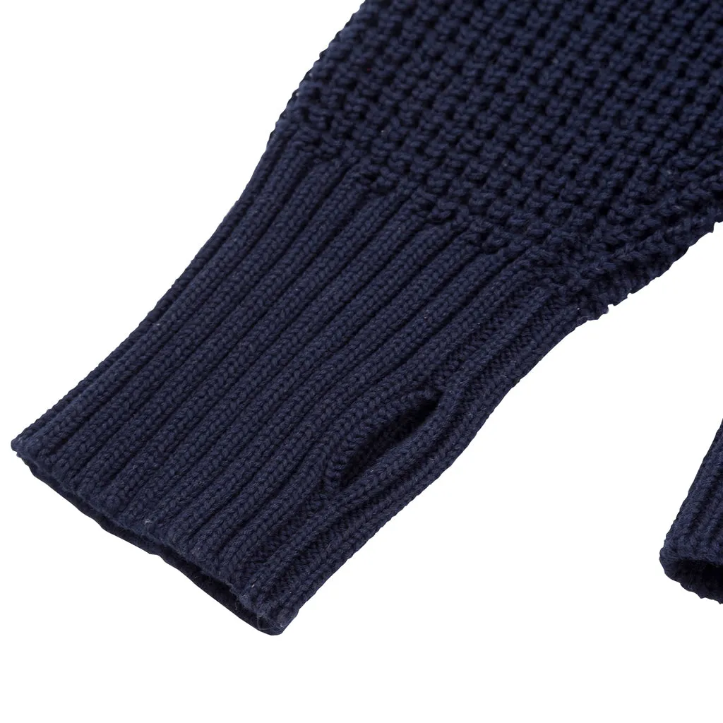 SOUNDER GOLF CHUNKY KNIT - DEEP NAVY