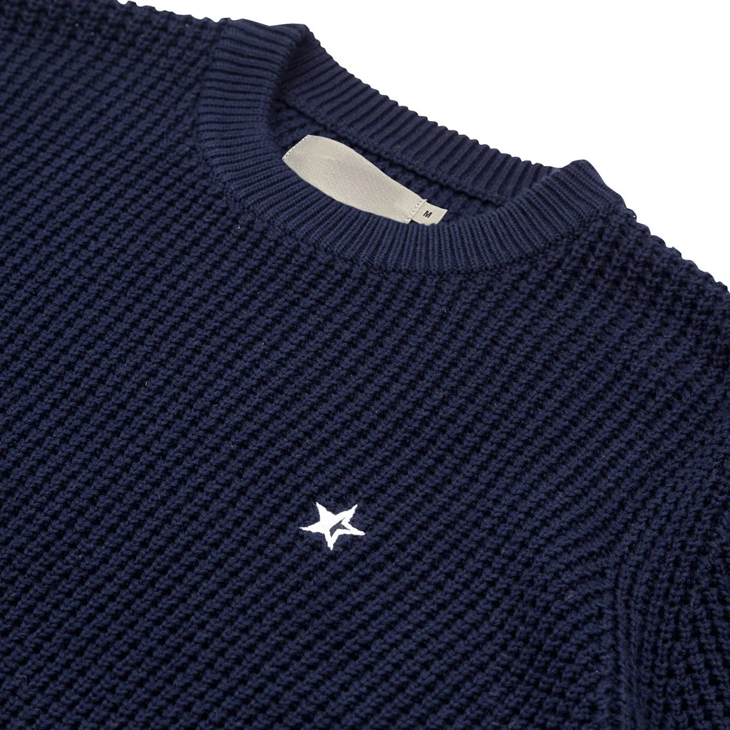 SOUNDER GOLF CHUNKY KNIT - DEEP NAVY