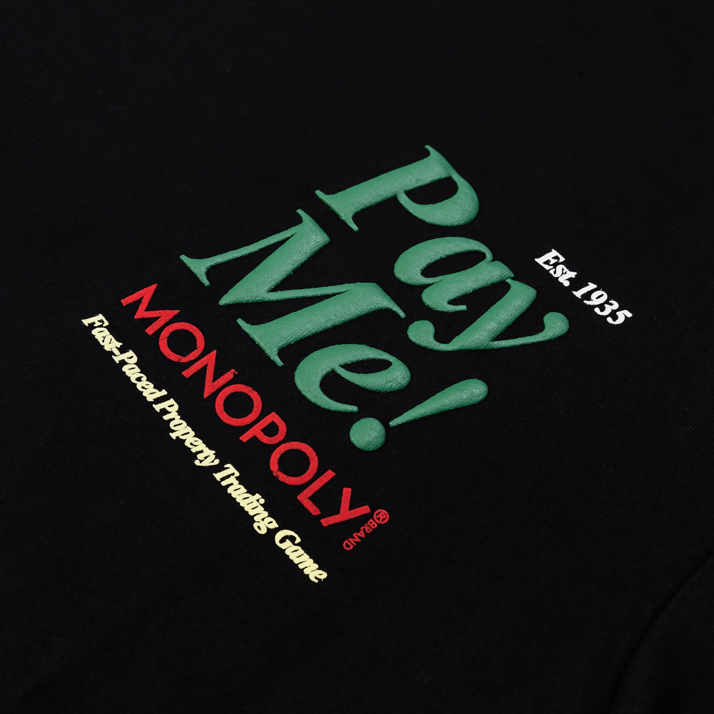 SP x Monopoly Pay Me Mens Short Sleeve Shirt (Black/Green)