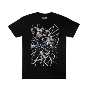 Spider-Man VS Venom Black Tee