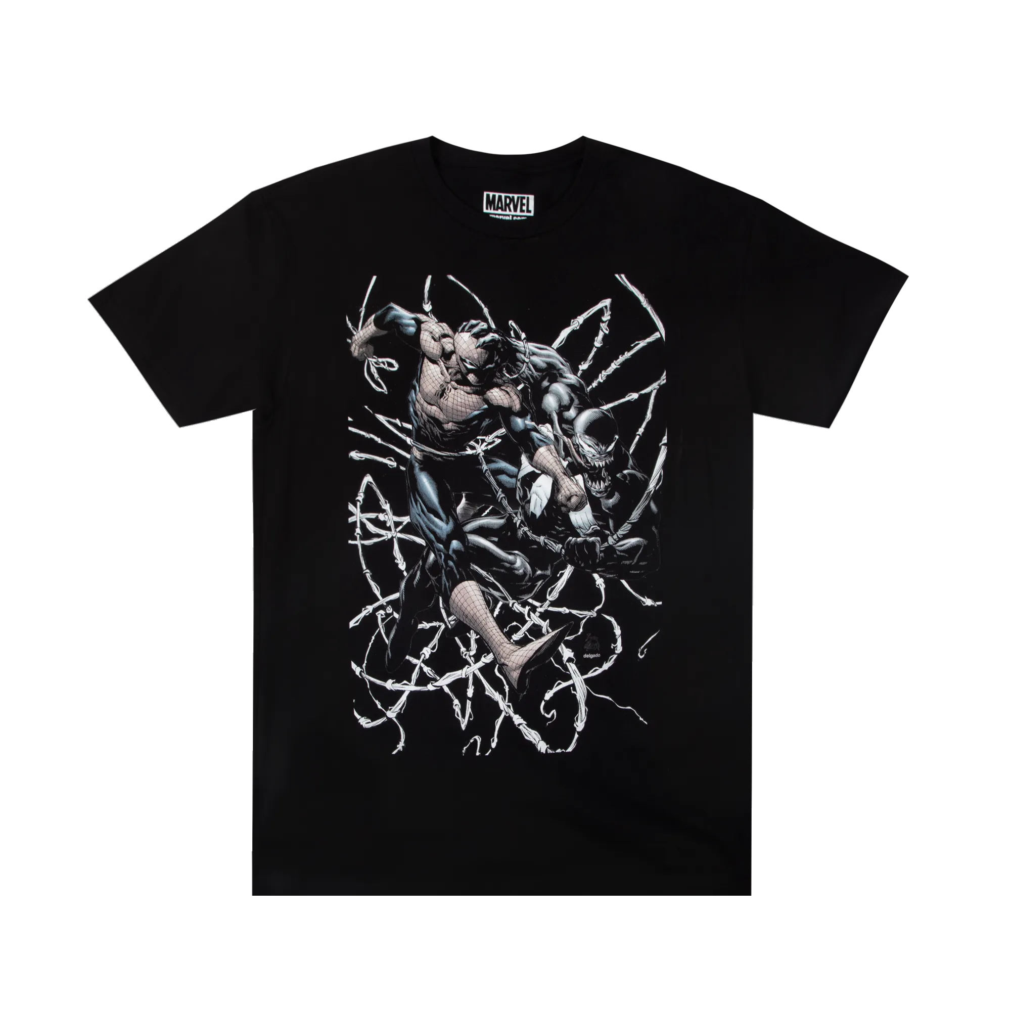 Spider-Man VS Venom Black Tee