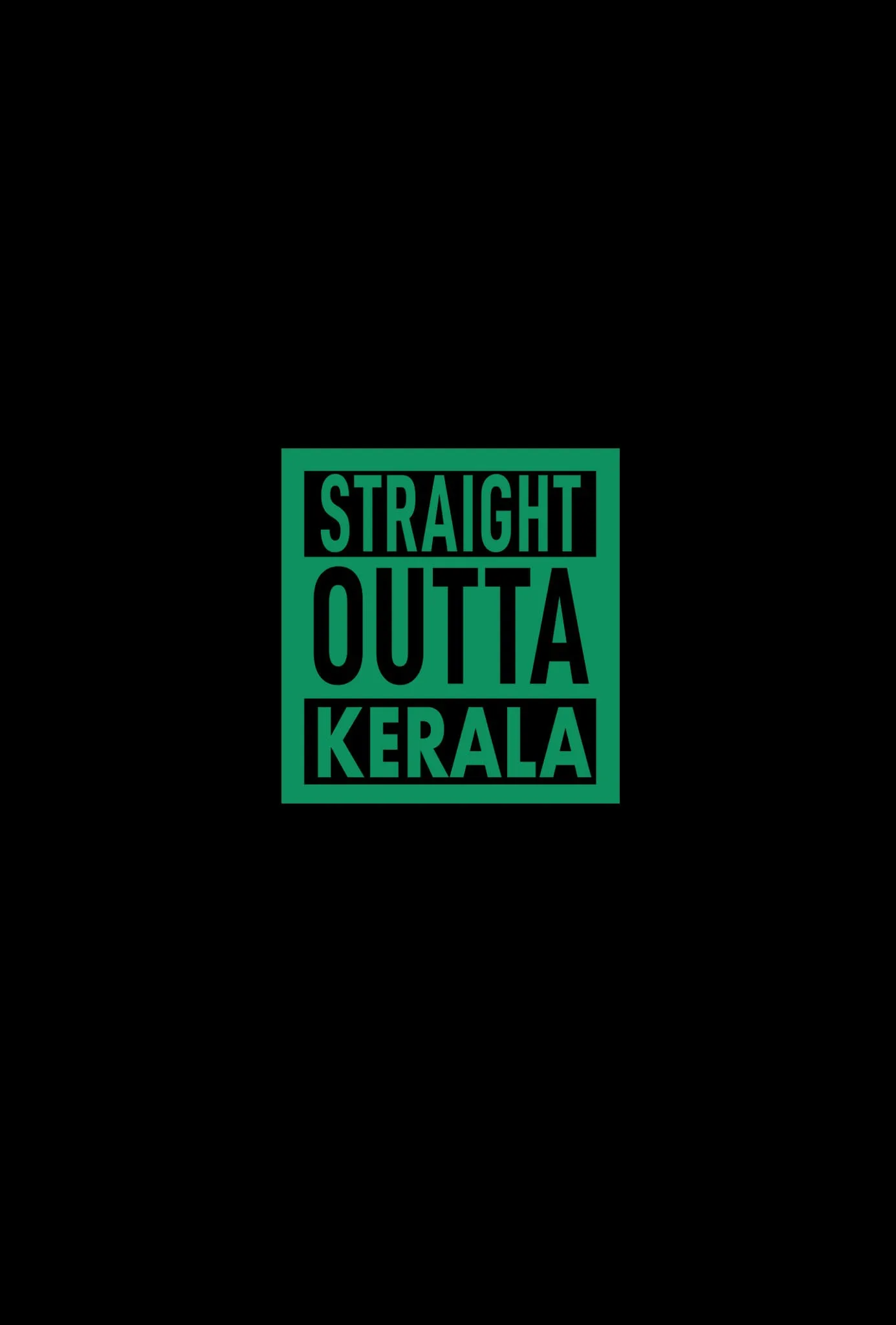 STRAIGHT OUTTA KERALA Unisex T-shirt  for Men/Women | Glow in the Dark