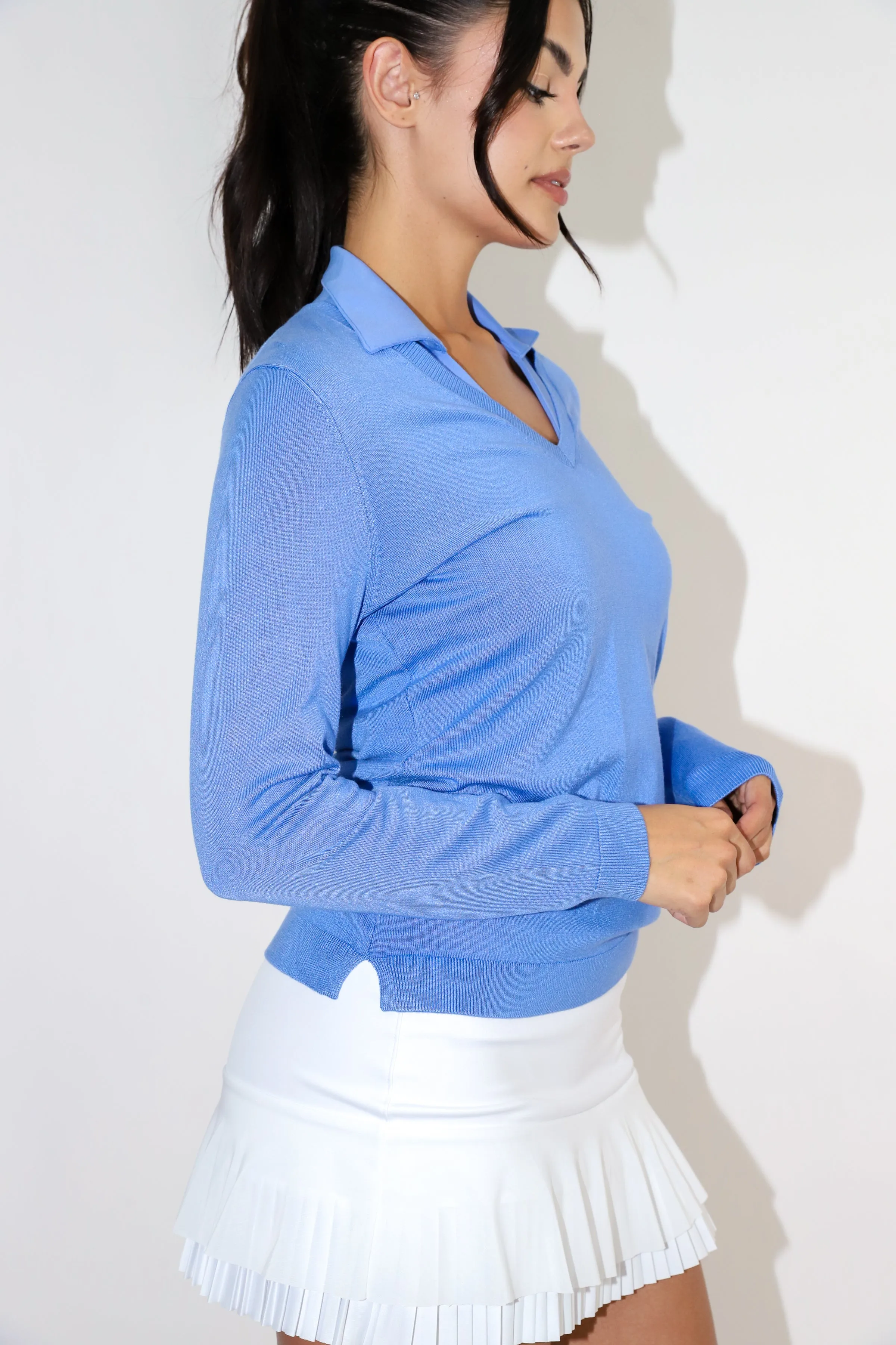 Stretch V-Neck Sweater