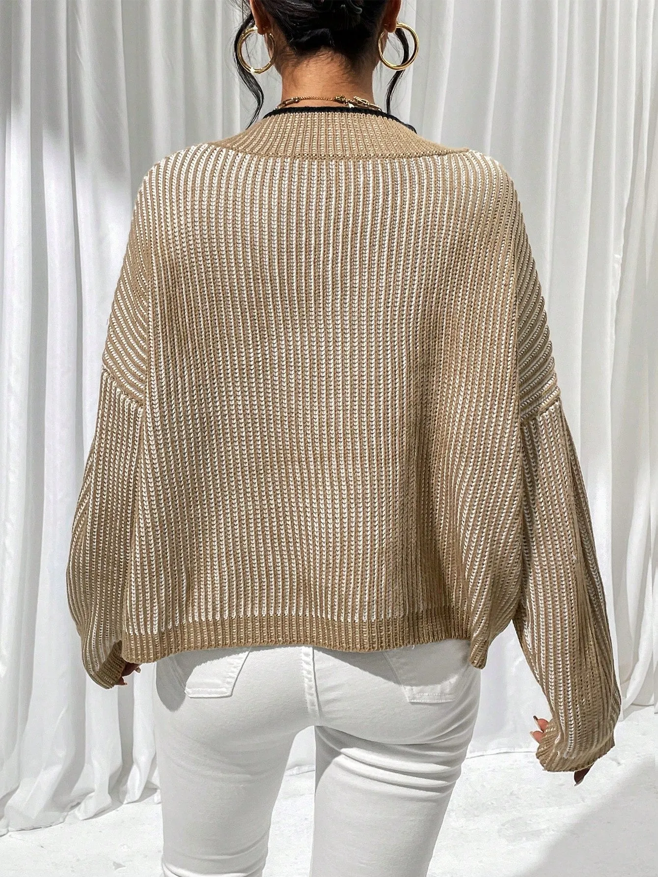 Striped Off the Shoulder Sweater