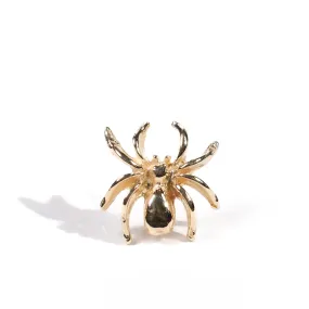 Stud Earring • Spider  14k yellow gold