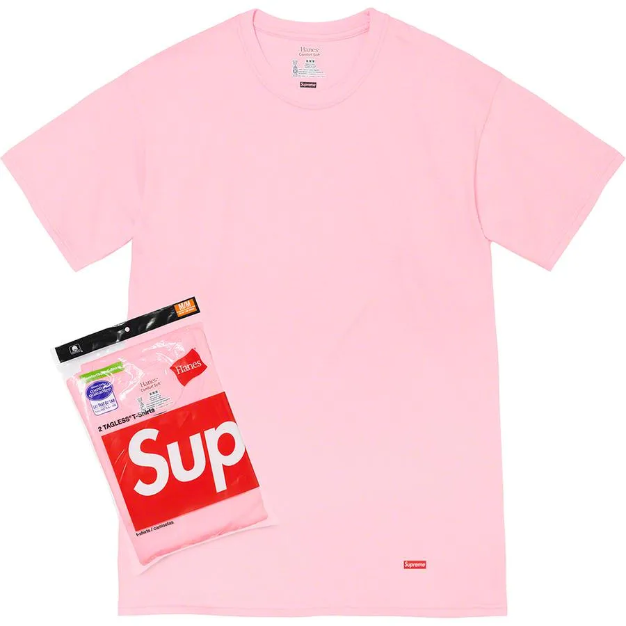 Supreme/Hanes Tagless Tees (2 Pack)