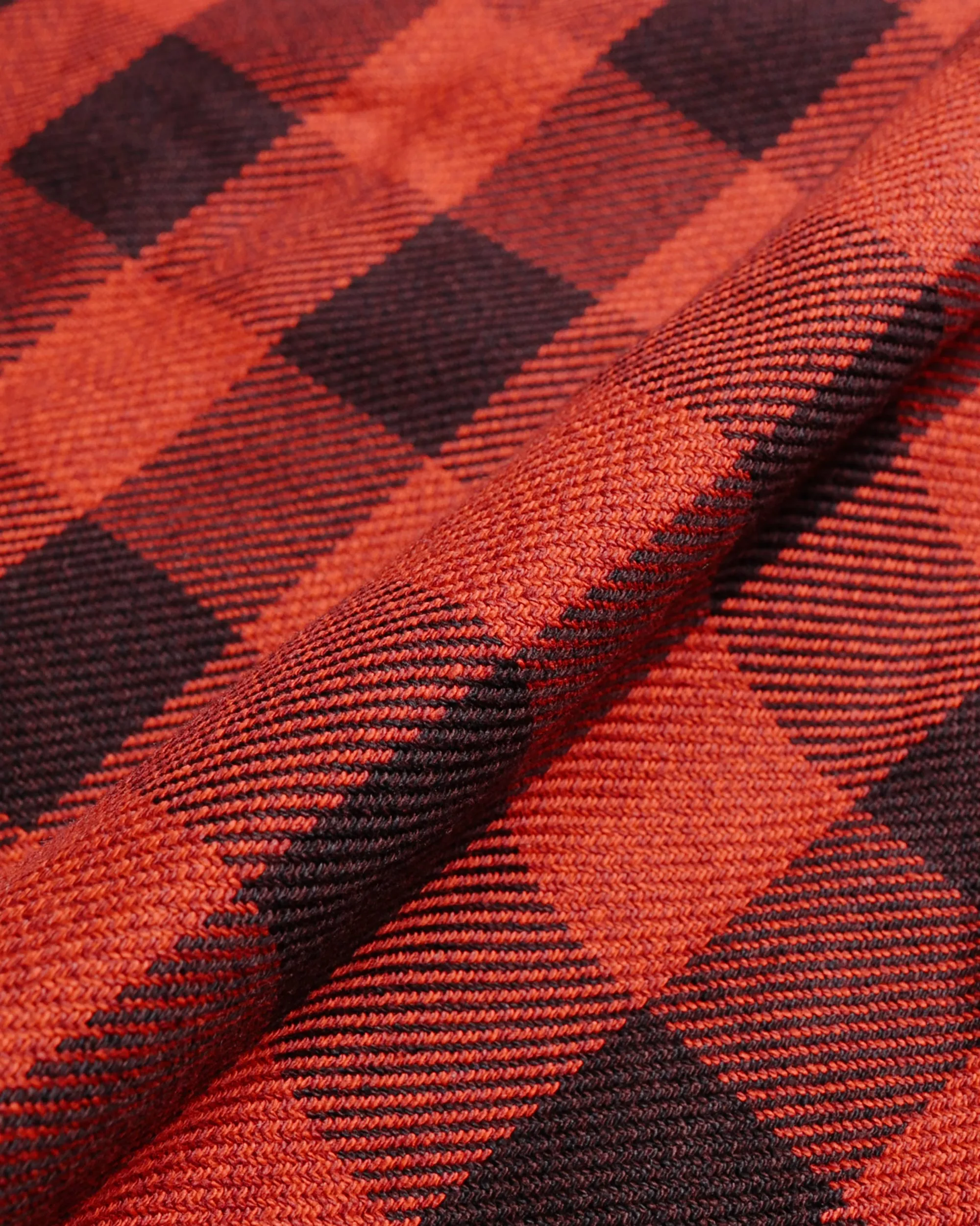 The Real McCoy's MS23104 8HU Twisted-Yarn Buffalo Check Flannel Shirt Red/Black